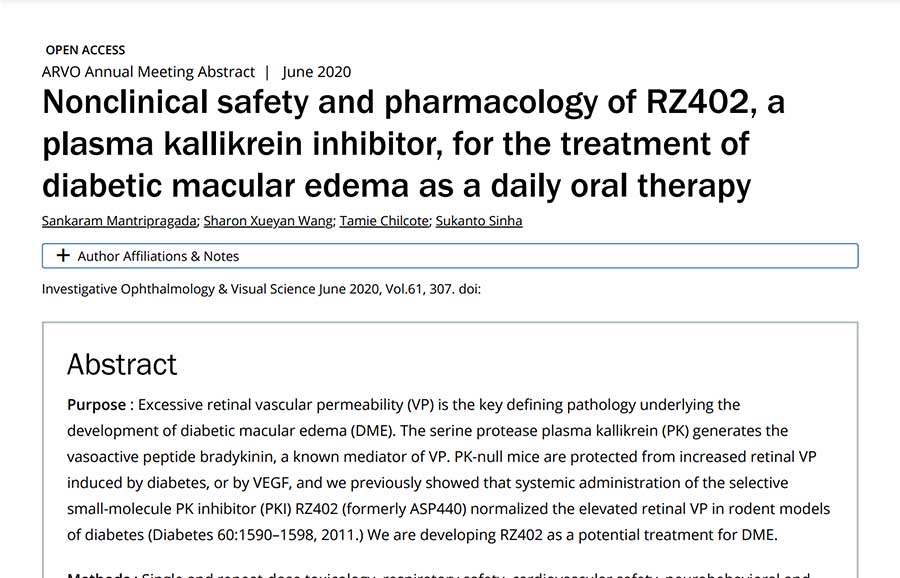 Nonclinical-safety-and-pharmacology-of-RZ402,-a-plasma-kallikrein-inhibitor,-for-the-treatment-of-diabetic-macular-edema-as-a-daily-oral-therapy-thumb
